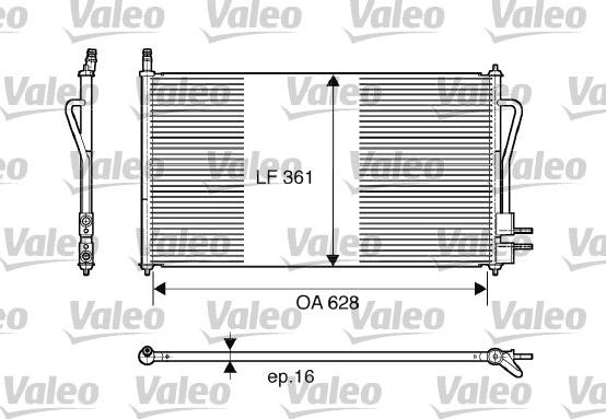 Valeo 817493 - Конденсатор кондиционера unicars.by