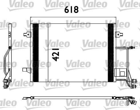 Valeo 817666 - Конденсатор кондиционера unicars.by