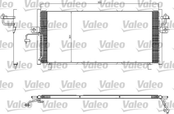 Valeo 817603 - Конденсатор кондиционера unicars.by