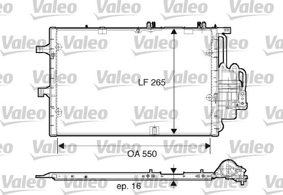 Valeo 817610 - Конденсатор кондиционера unicars.by