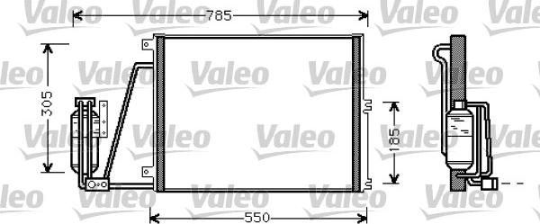 Valeo 817670 - Конденсатор кондиционера unicars.by