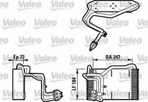 Valeo 817077 - Испаритель, кондиционер unicars.by