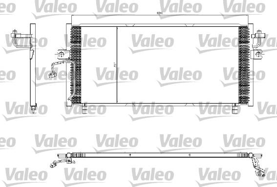 Valeo 817253 - Конденсатор кондиционера unicars.by