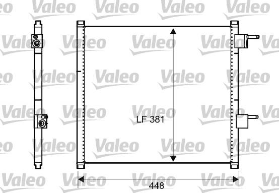 Valeo 817225 - Конденсатор кондиционера unicars.by