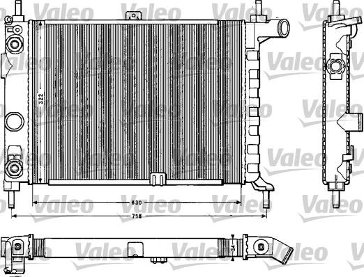 Valeo 883859 - Радиатор, охлаждение двигателя unicars.by