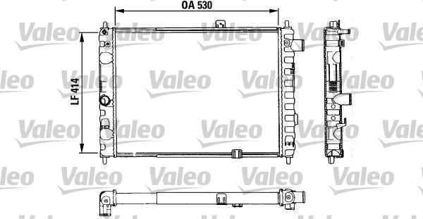 Valeo 883853 - Радиатор, охлаждение двигателя unicars.by