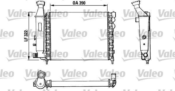 Valeo 883866 - Радиатор, охлаждение двигателя unicars.by