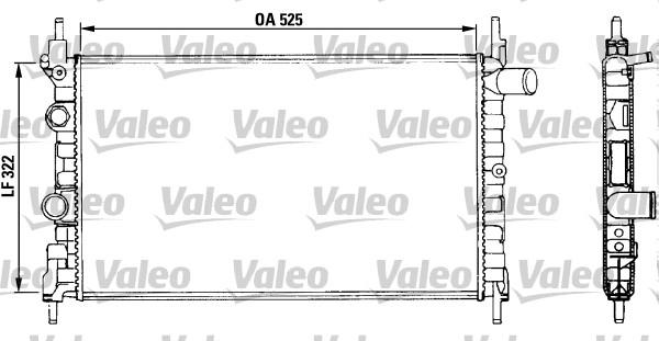 Valeo 883880 - Радиатор, охлаждение двигателя unicars.by