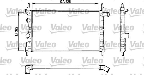 Valeo 883881 - Радиатор, охлаждение двигателя unicars.by