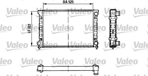 Valeo 883870 - Радиатор, охлаждение двигателя unicars.by