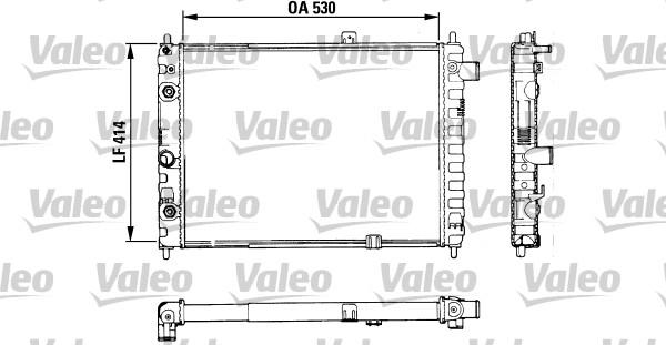 Valeo 883754 - Радиатор, охлаждение двигателя unicars.by