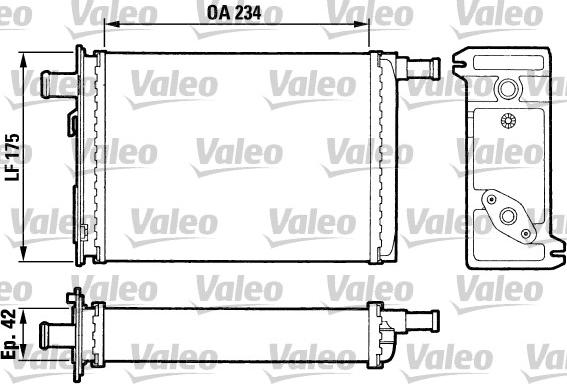 Valeo 883739 - Теплообменник, отопление салона unicars.by