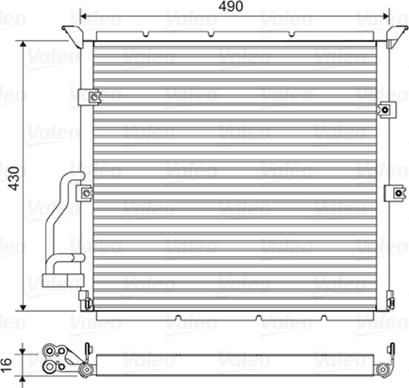 Valeo 822608 - Конденсатор кондиционера unicars.by