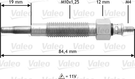 Valeo 345145 - Свеча накаливания unicars.by