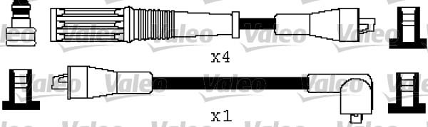 Valeo 346458 - Комплект проводов зажигания unicars.by