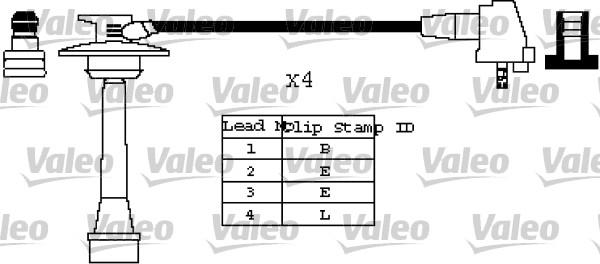 Valeo 346419 - Комплект проводов зажигания unicars.by