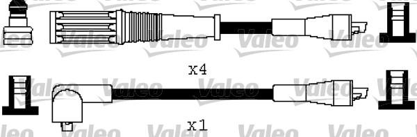 Valeo 346488 - Комплект проводов зажигания unicars.by