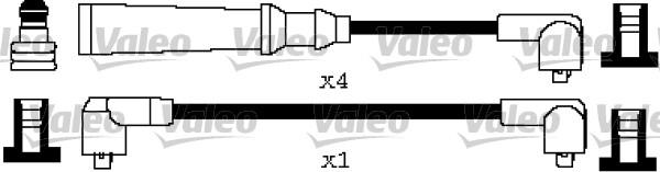 Valeo 346593 - Комплект проводов зажигания unicars.by