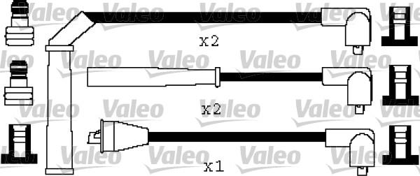 Valeo 346557 - Комплект проводов зажигания unicars.by