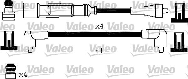 Valeo 346623 - Комплект проводов зажигания unicars.by