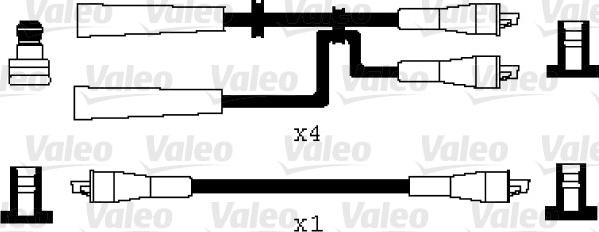 Valeo 346046 - Комплект проводов зажигания unicars.by