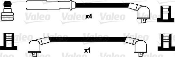 Valeo 346064 - Комплект проводов зажигания unicars.by