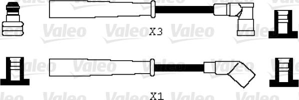 Valeo 346066 - Комплект проводов зажигания unicars.by