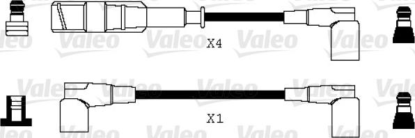 Valeo 346070 - Комплект проводов зажигания unicars.by