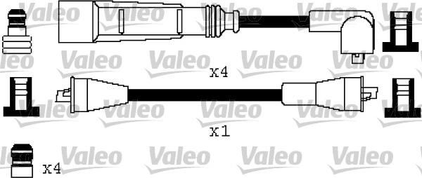 Valeo 346387 - Комплект проводов зажигания unicars.by