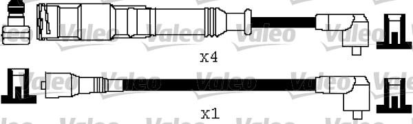 Valeo 346217 - Комплект проводов зажигания unicars.by