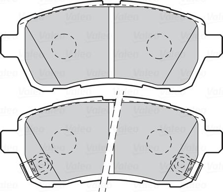 Valeo 301999 - Тормозные колодки, дисковые, комплект unicars.by