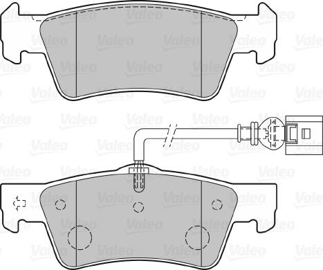 Valeo 301946 - Тормозные колодки, дисковые, комплект unicars.by