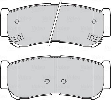 Valeo 301932 - Тормозные колодки, дисковые, комплект unicars.by