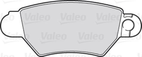 Valeo 301926 - Тормозные колодки, дисковые, комплект unicars.by