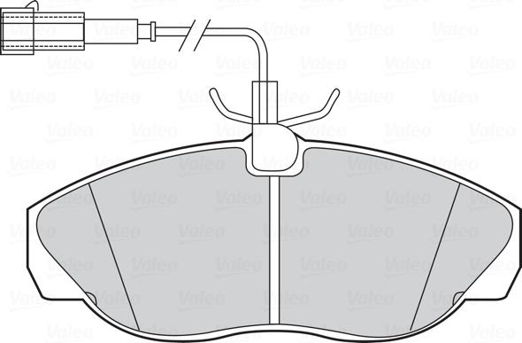 Valeo 301429 - Тормозные колодки, дисковые, комплект unicars.by