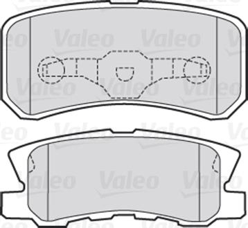 Valeo 670520 - Тормозные колодки, дисковые, комплект unicars.by