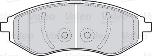 Valeo 301644 - Тормозные колодки, дисковые, комплект unicars.by