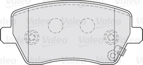 Valeo 301641 - Тормозные колодки, дисковые, комплект unicars.by