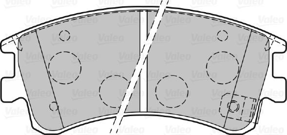 Valeo 301648 - Тормозные колодки, дисковые, комплект unicars.by