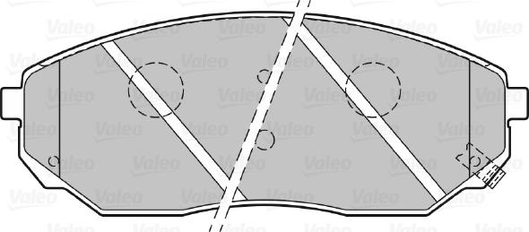 Valeo 301654 - Тормозные колодки, дисковые, комплект unicars.by