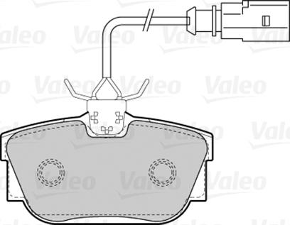 Valeo 301650 - Тормозные колодки, дисковые, комплект unicars.by