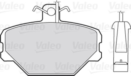 Valeo 670095 - Тормозные колодки, дисковые, комплект unicars.by