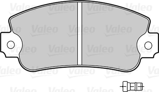 Valeo 301091 - Тормозные колодки, дисковые, комплект unicars.by