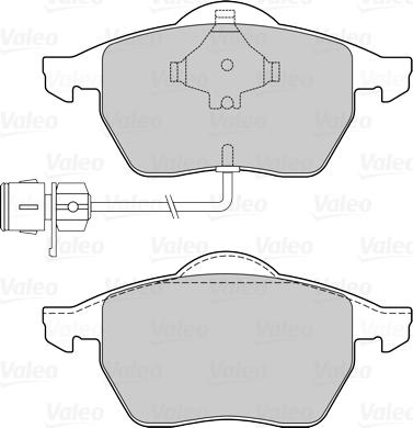 Valeo 301049 - Тормозные колодки, дисковые, комплект unicars.by