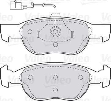 Valeo 301040 - Тормозные колодки, дисковые, комплект unicars.by