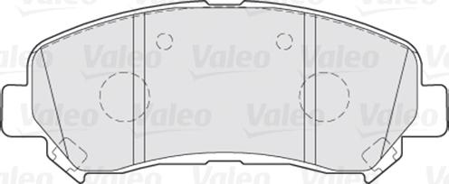 Valeo 301067 - Тормозные колодки, дисковые, комплект unicars.by