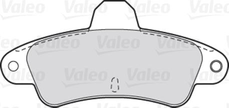 Valeo 301005 - Тормозные колодки, дисковые, комплект unicars.by