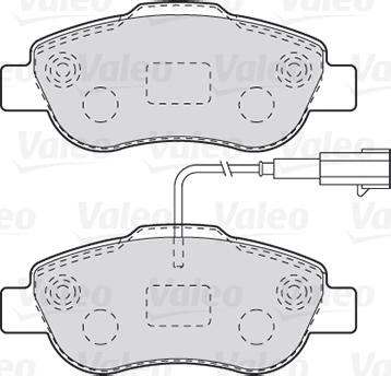 Valeo 301015 - Тормозные колодки, дисковые, комплект unicars.by