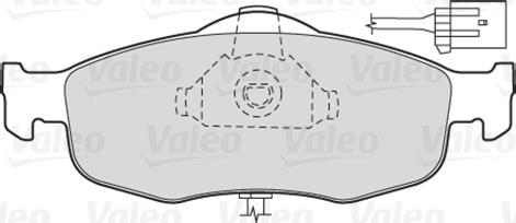 Valeo 301033 - Тормозные колодки, дисковые, комплект unicars.by