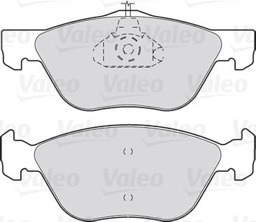 Valeo 301023 - Тормозные колодки, дисковые, комплект unicars.by